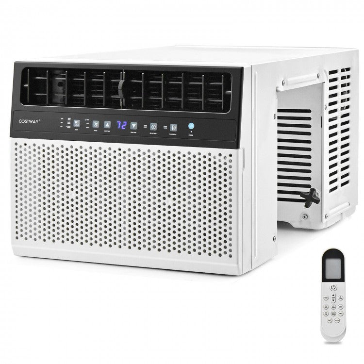 10000/12000 BTU Window Air Conditioner with 6 Modes, LED Display, Remote Control, and 24-Hour Timer