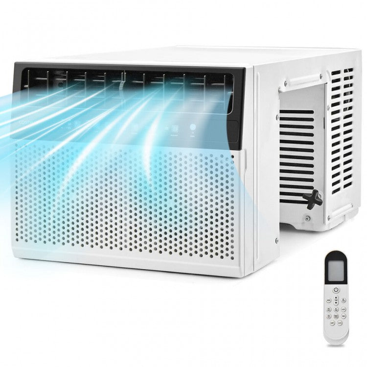 10000/12000 BTU Window Air Conditioner with 6 Modes, LED Display, Remote Control, and 24-Hour Timer