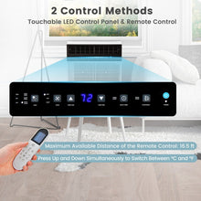 Load image into Gallery viewer, 10000/12000 BTU Window Air Conditioner with 6 Modes, LED Display, Remote Control, and 24-Hour Timer
