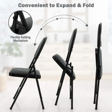 Load image into Gallery viewer, Portable Gray Padded Folding Office Chair
