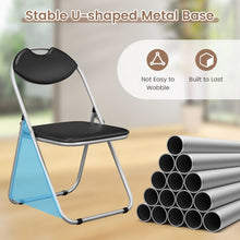 Load image into Gallery viewer, Black Minimalist Portable Folding Dining Chairs Furniture Set
