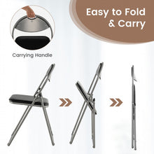 Load image into Gallery viewer, Black Minimalist Portable Folding Dining Chairs Furniture Set
