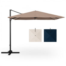 Charger l&#39;image dans la galerie, 9.5 Ft Square Outdoor Pool Patio Rotating Cantilever Umbrella

