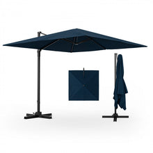 Charger l&#39;image dans la galerie, 9.5 Ft Square Outdoor Pool Patio Rotating Cantilever Umbrella
