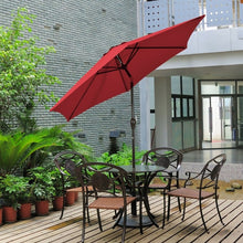 Load image into Gallery viewer, 9 Ft Outdoor Patio Umbrella, Adjustable Tilt, Wind-Resistant, Sturdy
