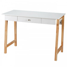 Load image into Gallery viewer, Modern Minimalist White Desk with Drawers - Computer Desk Writing Table Ideal for Bedroom and Dormitory
