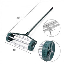 Load image into Gallery viewer, 40-Inch Push Walk-Behind Lawn Aerator for Outdoor Garden
