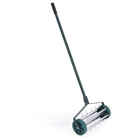 40-Inch Push Walk-Behind Lawn Aerator for Outdoor Garden
