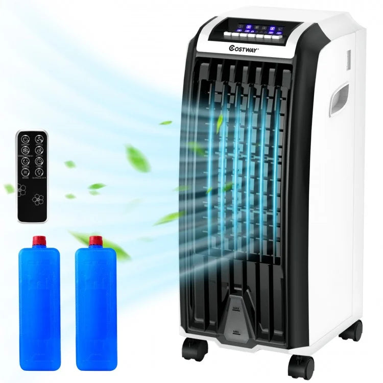 Costway Portable Air Cooler with 2 Ice Crystal Trays