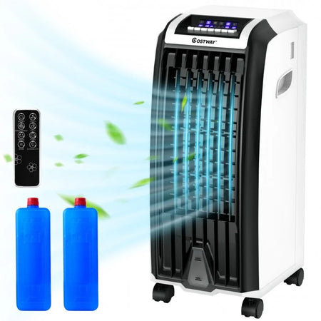 Costway Portable Air Cooler with 2 Ice Crystal Trays