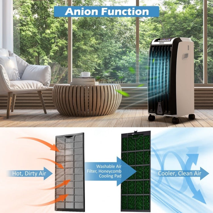 Costway Portable Air Cooler with 2 Ice Crystal Trays