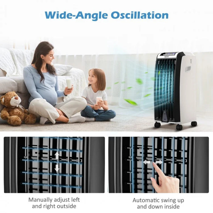Costway Portable Air Cooler with 2 Ice Crystal Trays