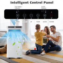 Load image into Gallery viewer, 10000 BTU White Portable Air Conditioner with Dehumidifier
