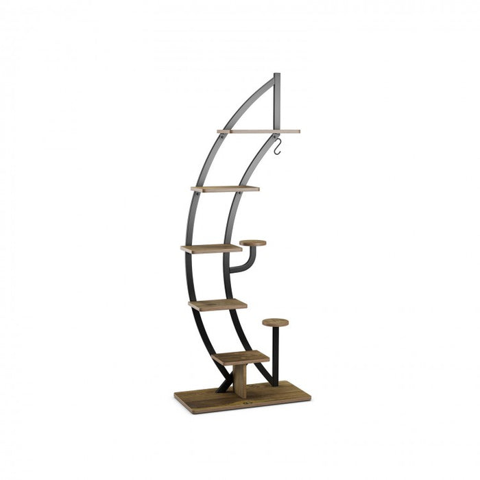 6-Tier Living Room Storage Shelf for Plants, Decor, and Display