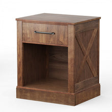 Load image into Gallery viewer, Vintage Open-Concept Bedside Table with Drawers - Bedroom Furniture
