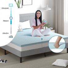 Charger l&#39;image dans la galerie, 4-Inch Blue Gel-Infused High-Resilience Memory Foam Mattress
