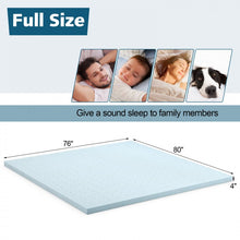 Charger l&#39;image dans la galerie, 4-Inch Blue Gel-Infused High-Resilience Memory Foam Mattress
