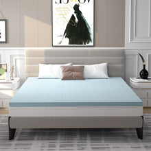 Charger l&#39;image dans la galerie, 4-Inch Blue Gel-Infused High-Resilience Memory Foam Mattress
