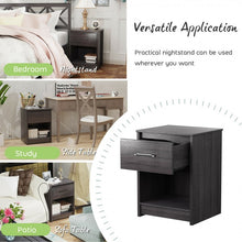 Load image into Gallery viewer, Costway Modern Bedroom Side Table with Drawer - Nightstand Suitable for Office and Dormitory
