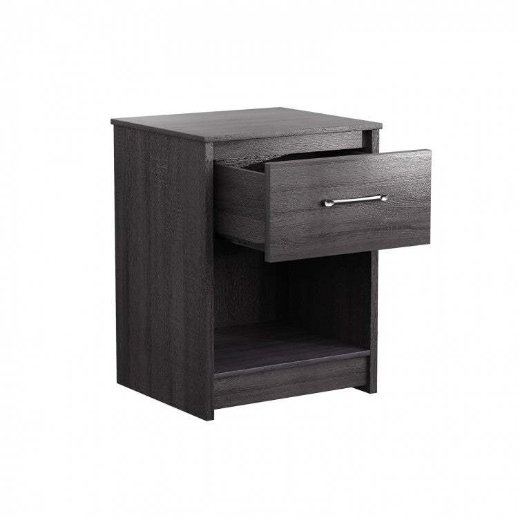 Costway Modern Bedroom Side Table with Drawer - Nightstand Suitable for Office and Dormitory