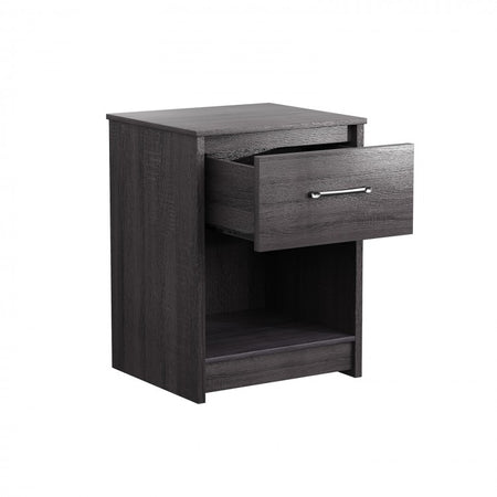 Costway Modern Bedroom Side Table with Drawer - Nightstand Suitable for Office and Dormitory