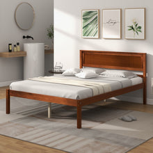 Load image into Gallery viewer, Rustic Style Solid Wood Bed Frame with Under-Bed Storage Space
