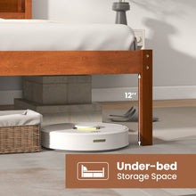 Load image into Gallery viewer, Rustic Style Solid Wood Bed Frame with Under-Bed Storage Space
