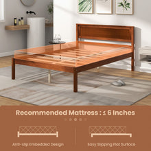 Load image into Gallery viewer, Rustic Style Solid Wood Bed Frame with Under-Bed Storage Space
