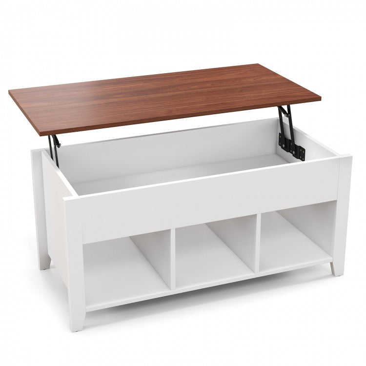 Modern Indoor Hidden Storage Coffee Table with Lift-Top