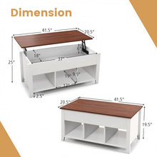 Load image into Gallery viewer, Modern Indoor Hidden Storage Coffee Table with Lift-Top
