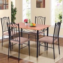 Load image into Gallery viewer, Modern 5-Piece Dining Room Table and Chairs Set with Rectangular Table and 4 Padded Chairs - Suitable for Restaurant
