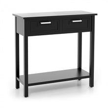 Load image into Gallery viewer, Open-Concept Entryway Console Table with Two Drawers
