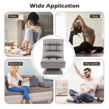 Load image into Gallery viewer, Costway Modern Living Room Swivel Chairs with 5-Level Adjustable Lumbar Support - Suitable for Living Room and Home Theater
