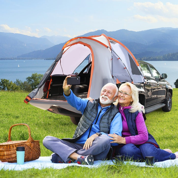 Costway Portable Outdoor Tent Canopy Truck Tent for 3 People - Suitable for Camping and Travel