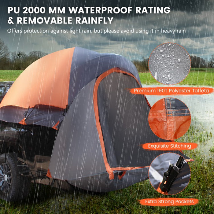 Costway Portable Outdoor Tent Canopy Truck Tent for 3 People - Suitable for Camping and Travel
