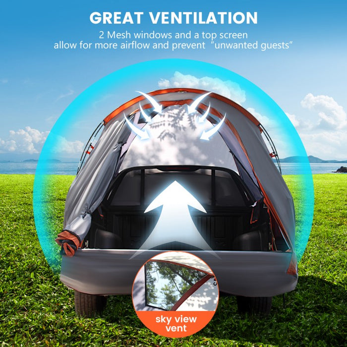 Costway Portable Outdoor Tent Canopy Truck Tent for 3 People - Suitable for Camping and Travel