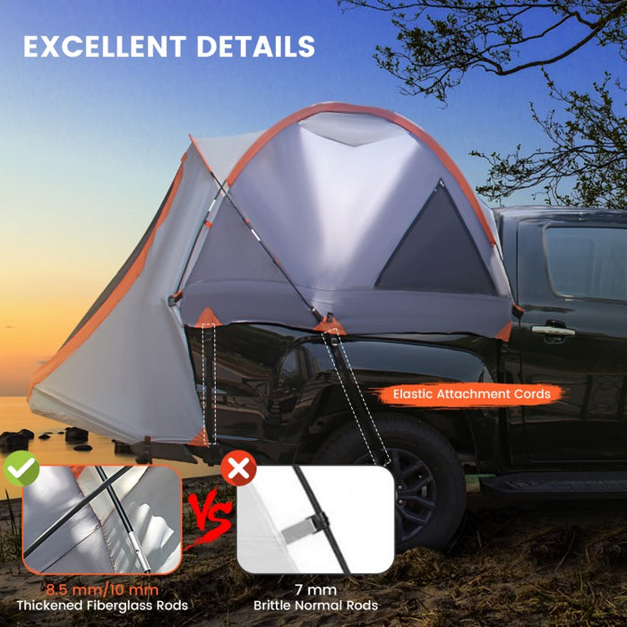 Costway Portable Outdoor Tent Canopy Truck Tent for 3 People - Suitable for Camping and Travel