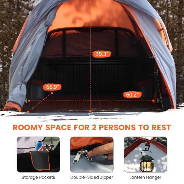 Costway Portable Outdoor Tent Canopy Truck Tent for 3 People - Suitable for Camping and Travel