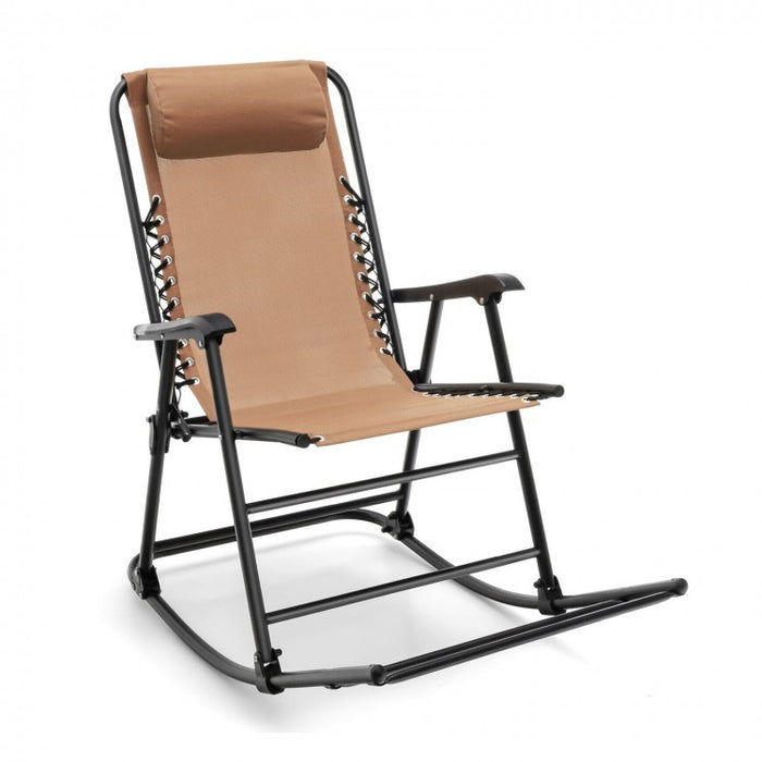 Outdoor Rocking Camping Chair - Portable Folding Chair Suitable for Camping and Hiking