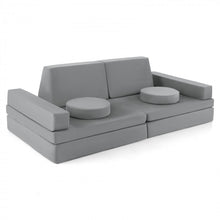 Load image into Gallery viewer, 8-Piece Indoor Children&#39;s Play Sofa Furniture Set, Machine Washable
