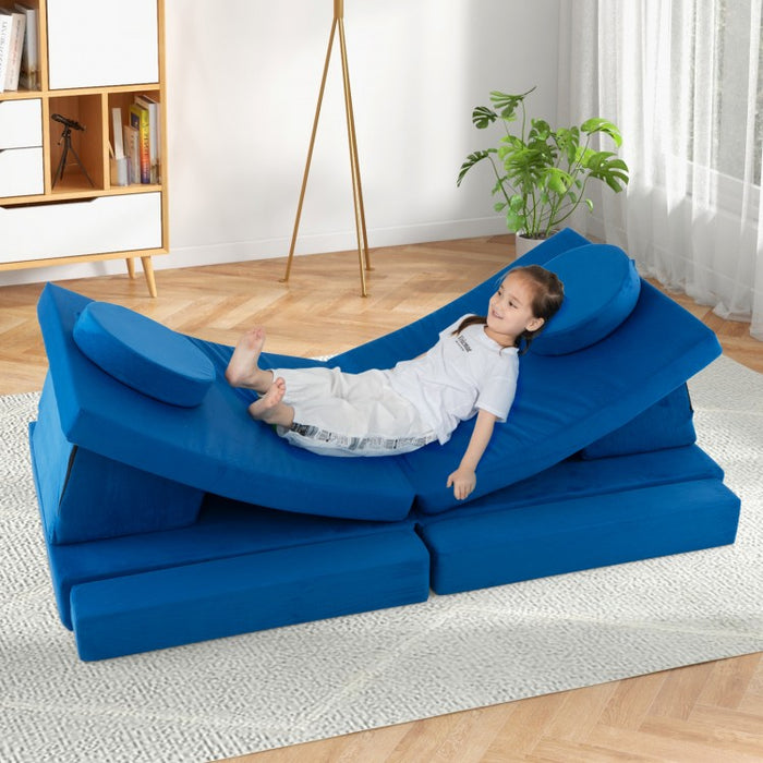 8-Piece Indoor Children's Play Sofa Furniture Set, Machine Washable