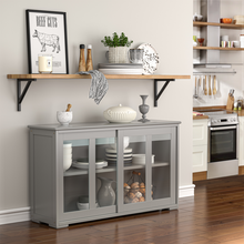 Load image into Gallery viewer, Modern Minimalist Buffet Cabinet with Sliding Doors
