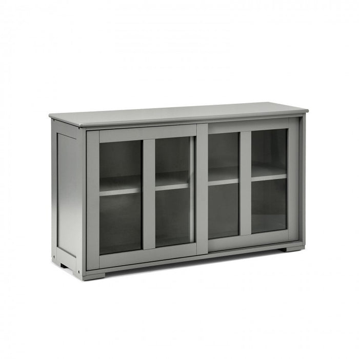 Modern Minimalist Buffet Cabinet with Sliding Doors