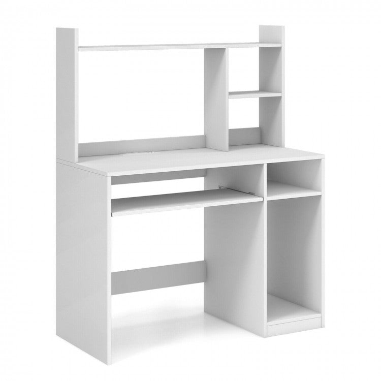 Gaming and Office Computer Desk with Keyboard Tray