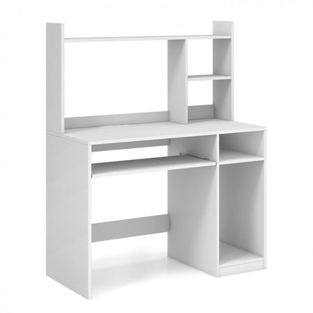 Gaming and Office Computer Desk with Keyboard Tray