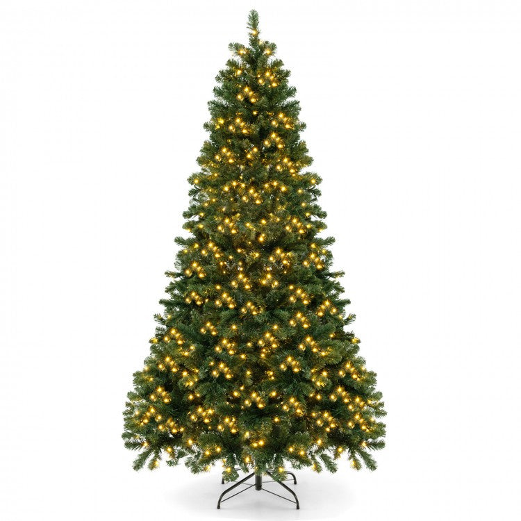 Christmas Tree with Hinged Frame and LED Lights - Suitable for Christmas Decorations and Parties