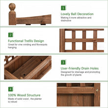 Load image into Gallery viewer, Outdoor Garden Planter Boxes Made of Wooden Materials
