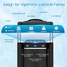 Load image into Gallery viewer, 3-in-1 Multifunctional Kitchen Countertop Silver Water Dispenser and Ice Maker
