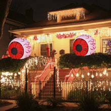 Charger l&#39;image dans la galerie, Costway Halloween Inflatable Eyeballs 2-Piece Set with Blower - Suitable for Halloween Decorations and Holiday Parties
