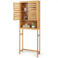 Load image into Gallery viewer, Floor-Standing Wooden Bathroom Storage Cabinet Above Toilet
